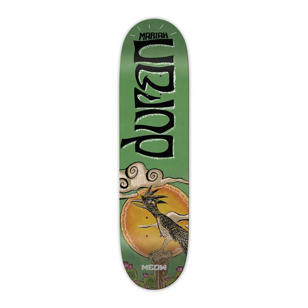 Meow Mariah Duran Chaparral Green Skateboard Deck - 8.25