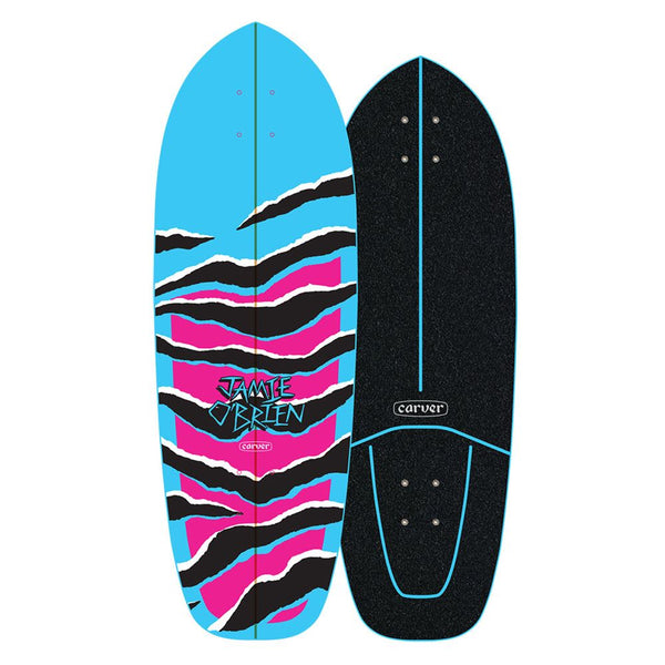 Carver JOB Blue Tiger - Surfskate Cruiser Skateboard Deck - 10.25