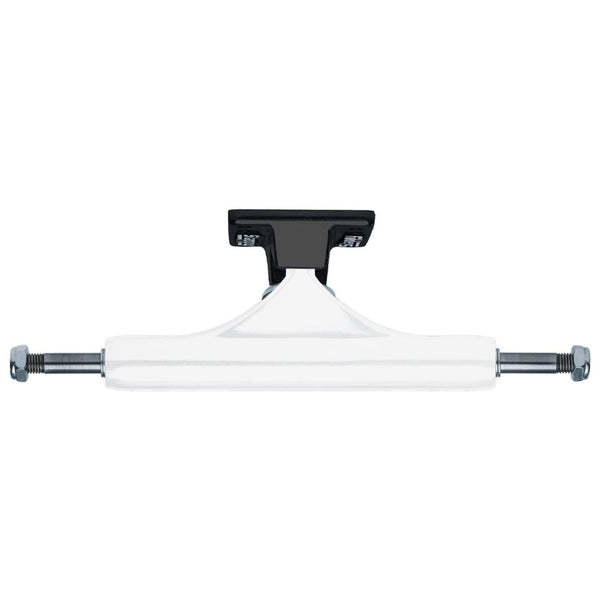 Slappy ST1 Classic Painted (8 Hole Baseplate) White / Black Skateboard Trucks - 6.25