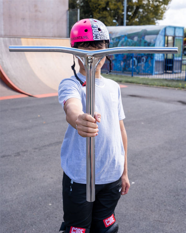 CORE SL2 Alu Stunt Scooter Handlebars - Chrome - Skatewarehouse.co.uk