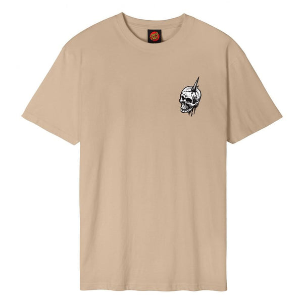 Santa Cruz T-Shirt Abyss Dot T-Shirt - Sandstone - Skatewarehouse.co.uk