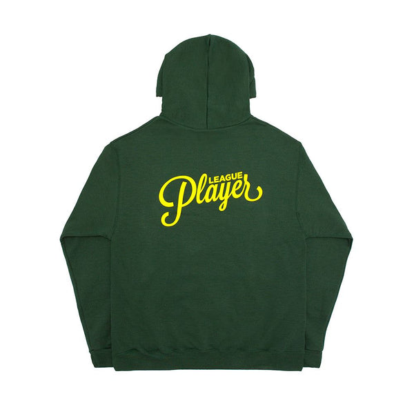 Alltimers League Player Hoodie Dark Green - Skatewarehouse.co.uk