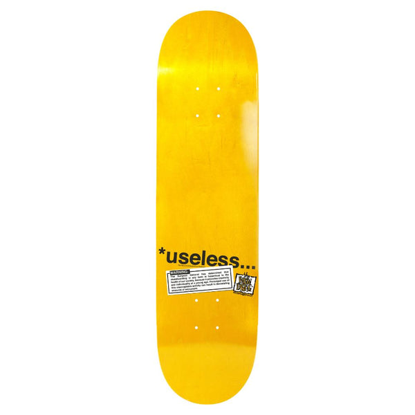 Heritage New Deal Useless Wooden Toys Popsicle Yellow Skateboard Deck - 8.5