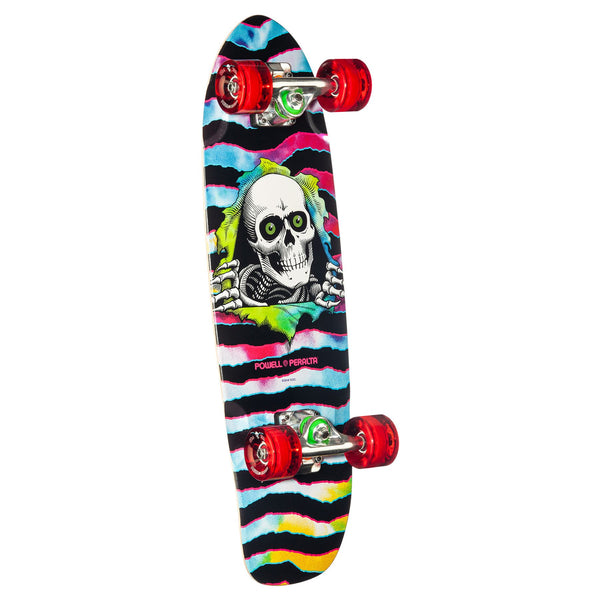 Powell 'Tie-Dye Ripper' Sidewalk Surfer • Shape 285 • x Complete Skateboard - 7.75