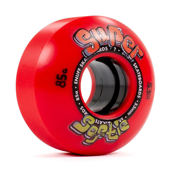 Enuff Skateboards Super Softie Park Street Filmer Skateboard wheels 85a - Red - Skatewarehouse.co.uk