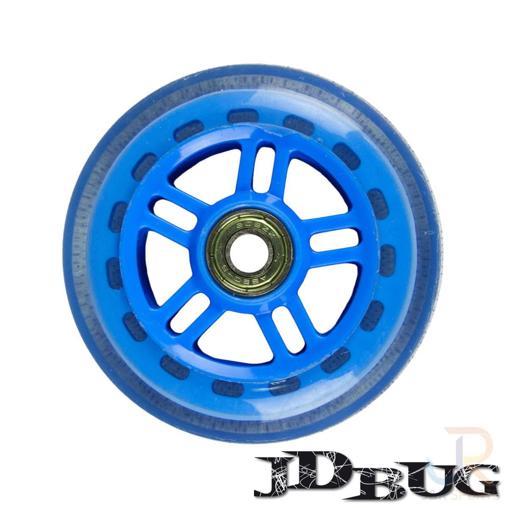 JD Original Street 100mm (2) w. Bearings - Reflx Blue Scooter Wheels