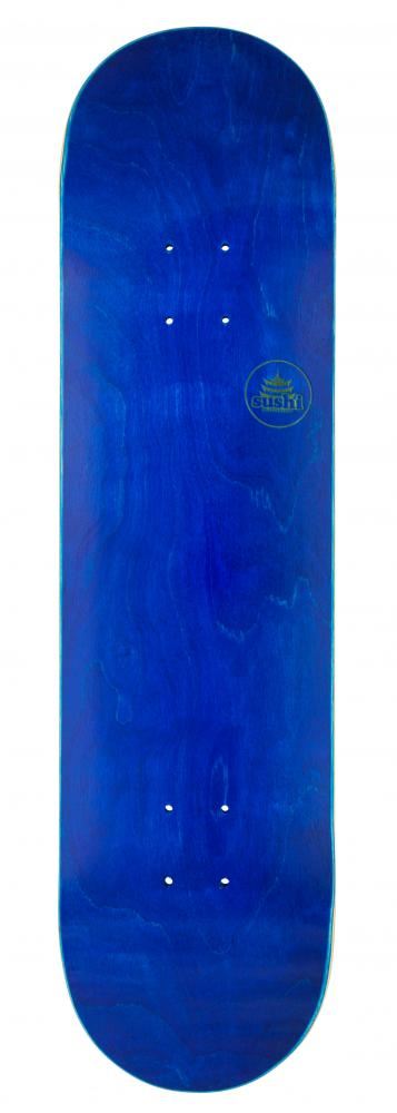 Sushi s Pagoda Stamp Blue Skateboard Deck - 8.125