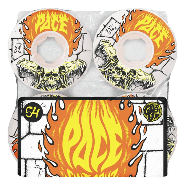 OJ Skateboard Wheels Rob Pace Dungeon Elite Chubbie - White - Skatewarehouse.co.uk