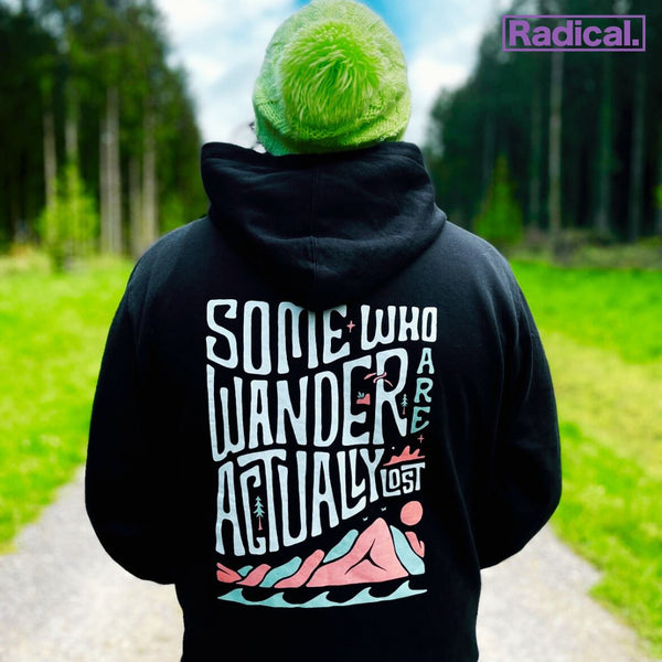 Radical. Another Adventure Unisex Hoodie - Black