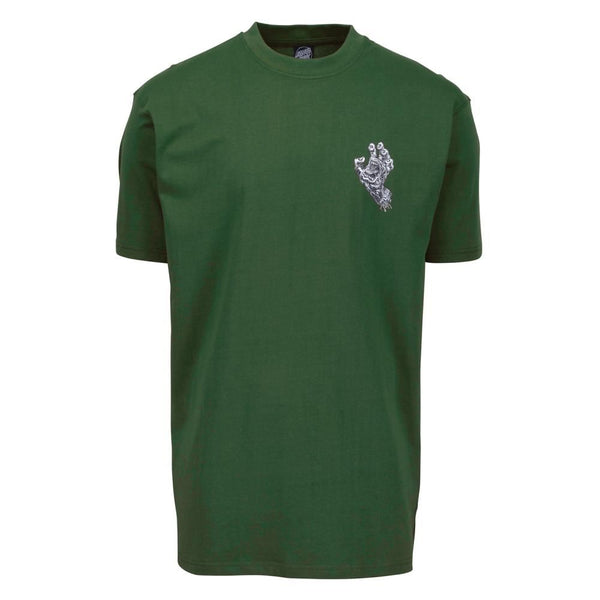 Santa Cruz T-Shirt Alive Hand T-Shirt - Cedar - Skatewarehouse.co.uk
