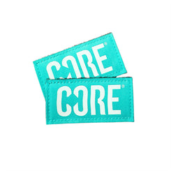 CORE Velcro Knee Pad Tags (Pair) - Teal