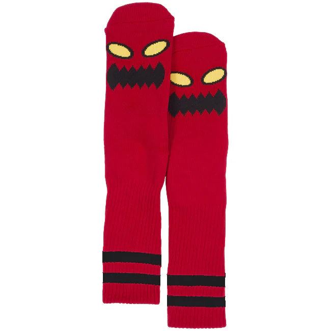 Toy Machine Monster Face Sock Red