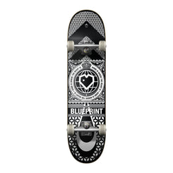 Blueprint Home Heart Black / White Complete Skateboard - 8.0"