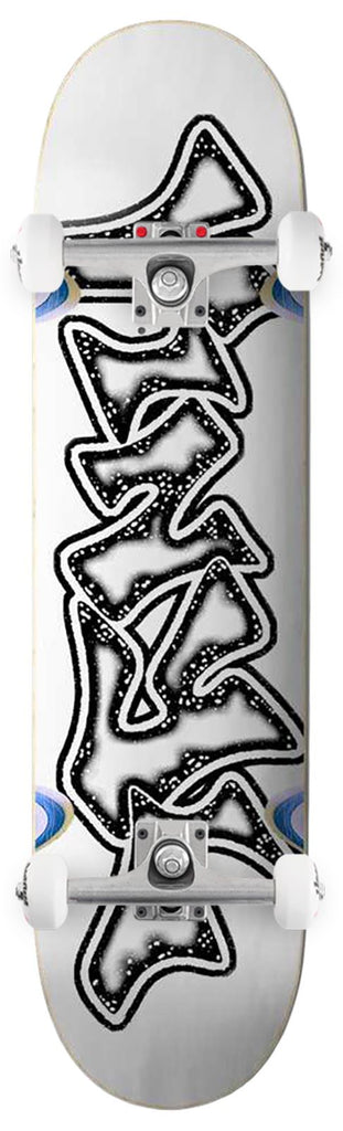 Vinyl Graffiti Logo (Skateboard Wheels Wells) x Venom Custom Complete Skateboard - 8.38"