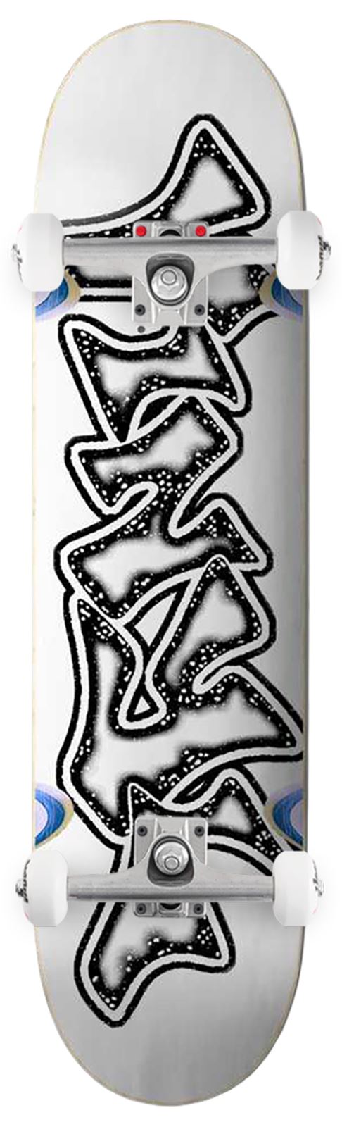 Vinyl Graffiti Logo (Skateboard Wheels Wells) x Venom Custom Complete Skateboard - 8.38