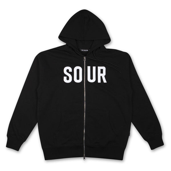 Sour Solution Zip Hood Black - Skatewarehouse.co.uk