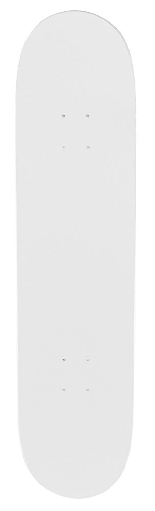 Venom Blank Skateboard Deck - Matt White - 8.0
