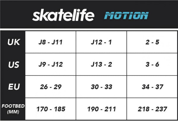 Skatelife Inline Skates Motion Adjustable Medium - Black / Blue - Skatewarehouse.co.uk