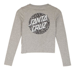 Santa Cruz Womens L/S T-Shirt Screaming Paisley Dot T-Shirt - Heather Grey