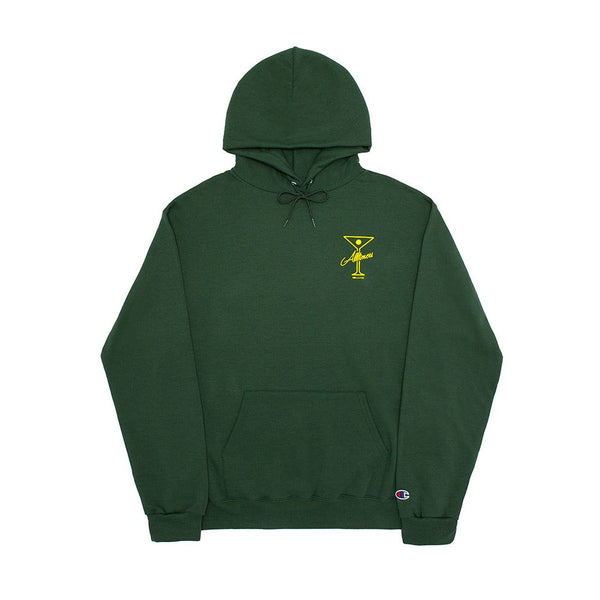 Alltimers League Player Hoodie Dark Green - Skatewarehouse.co.uk