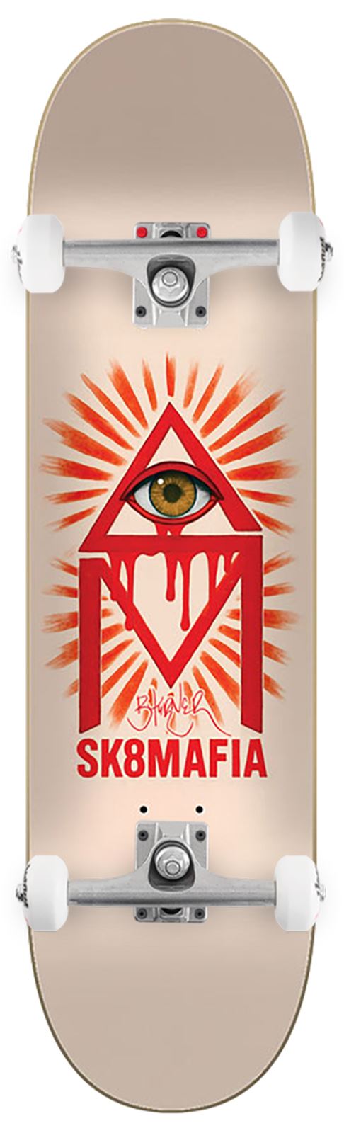 Sk8Mafia Eye Yes Turner Sk8mafia x Venom Custom Complete Skateboard - 8.125