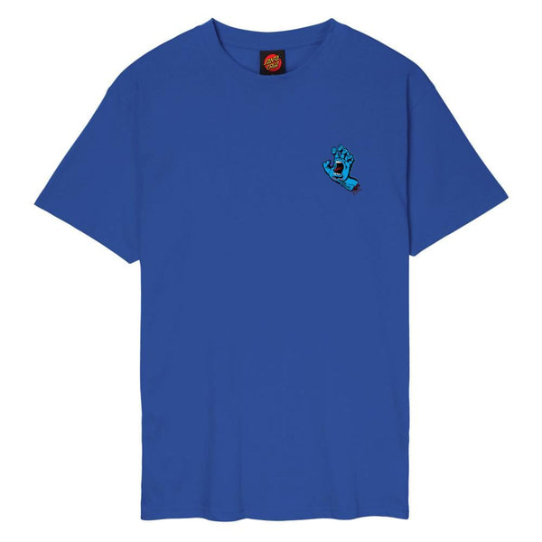 Santa Cruz T-Shirt Screaming Hand Chest - Ultramarine - Skatewarehouse.co.uk
