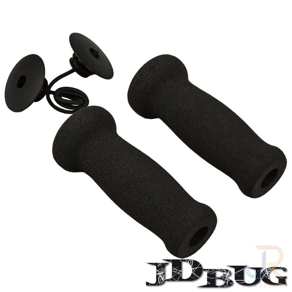 Jd Original Street Handgrips (2) - Black + Bar End/Cord - Skatewarehouse.co.uk