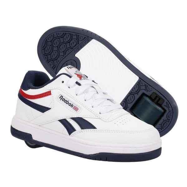 Heelys X Reebok Reebok Club C PU - White / Navy - Skatewarehouse.co.uk