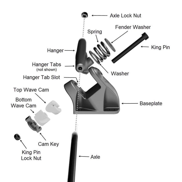 Hamboards - HST Truck Kingpin Set Skateboard Hardware