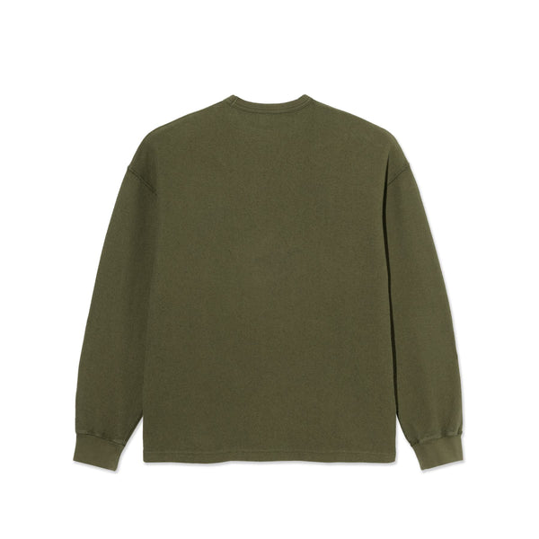 Polar Skate Co Reversed Sweater (Army Green )
