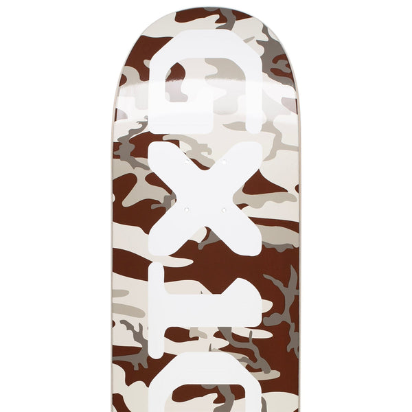 GX1000 OG Logo Camo White Skateboard Deck - 8.375