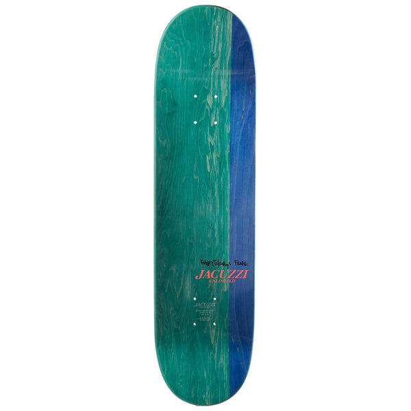 Jacuzzi Unlimited Chair on Fire Twin Tail art EX7 Green Skateboard Deck - 8.25