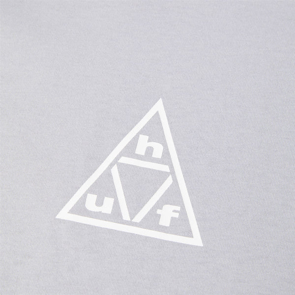 Triple Triangle Ss Tee (White / Grey)