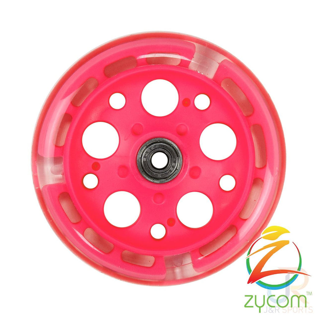 Zycom - 125Mm Light Up Front Wheel - Pink - Skatewarehouse.co.uk
