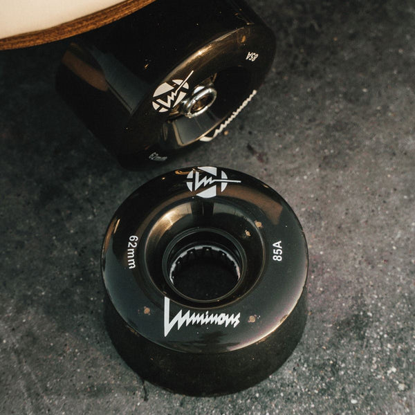 Luminous LED Quad Wheel - Black - 62mm / 85a (Unit)