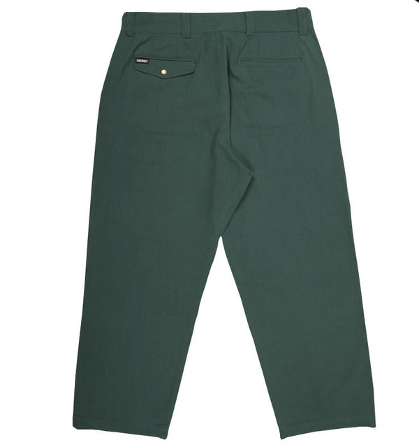 Theories Of Atlantis Herringbone Hunting Trousers Dark Green - SALE - 30
