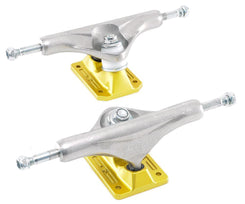 Enuff Decade Pro Satin Skateboard Trucks - Natural / Gold - 139mm - Skatewarehouse.co.uk