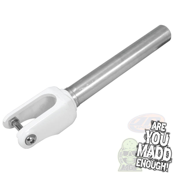 Madd Gear Madd Alloy Threadless Fork - White - Skatewarehouse.co.uk