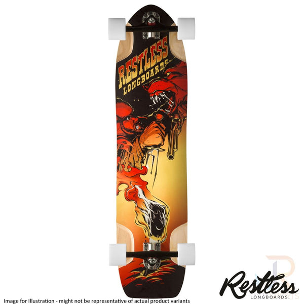 Restless WIM - Setup 3 with Paris Black / Raw 180mm Trucks Longboard Complete