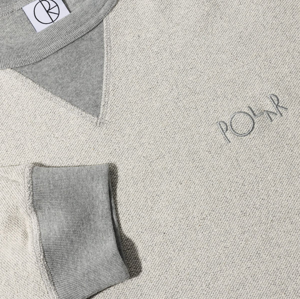 Polar Skate Co Reversed Sweater (Heather Grey )