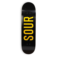 Sour Solution 'Army' Black / Woodstain (Square Shape) Skateboard Deck - 8.5"