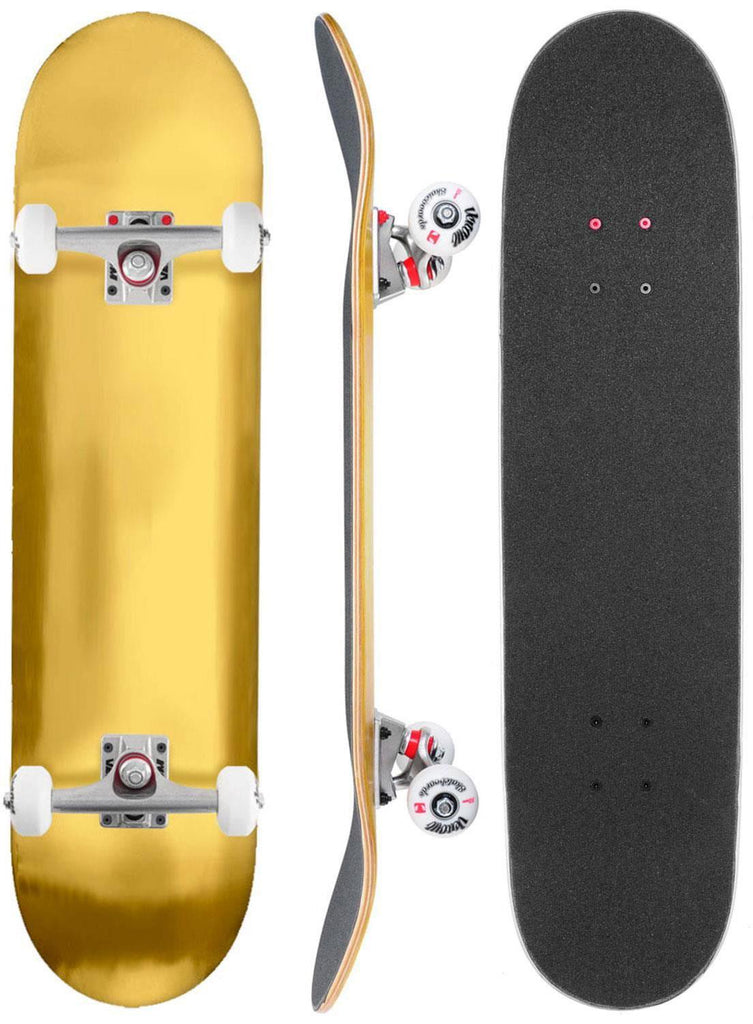 Venom Core Custom Complete Skateboard  - Gold/Raw - 8.0" - Skatewarehouse.co.uk
