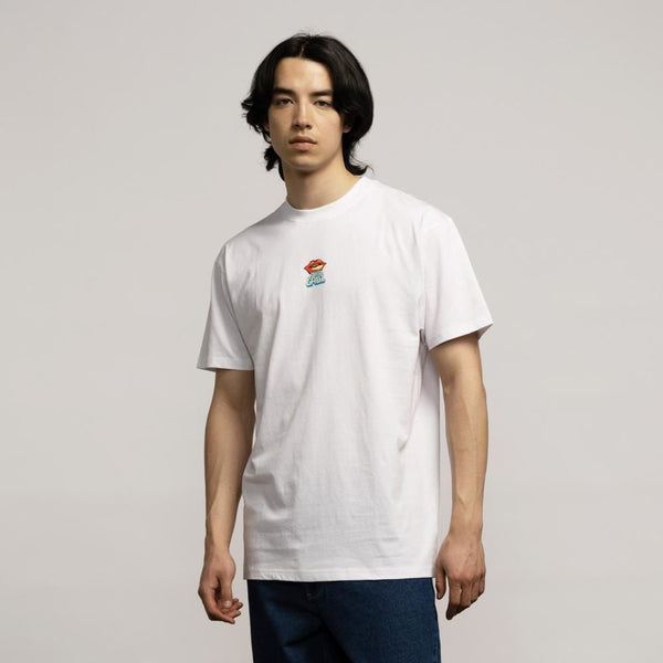 Santa Cruz T-Shirt Johnson Danger Zone 2 T-Shirt - White - Skatewarehouse.co.uk