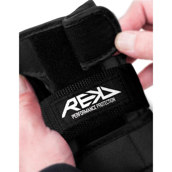 REKD Heavy Duty Skateboard Skate Scooter BMX Triple Pad Set - Black - Skatewarehouse.co.uk