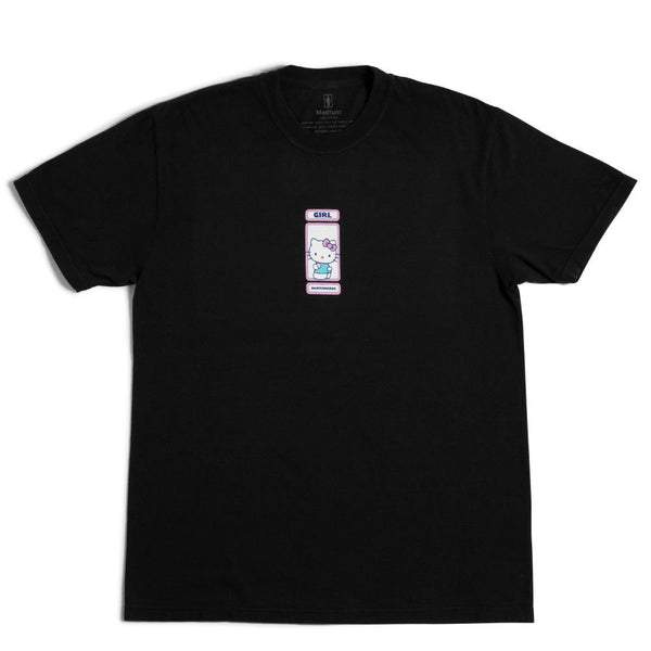 Girl x Hello Kitty Rainbow Circle Tee Black