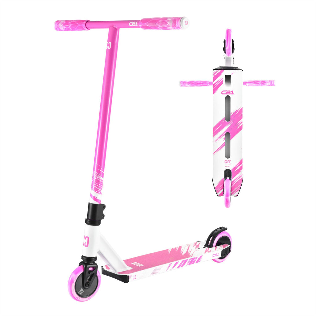 CORE CB1 Beginner Stunt Scooter - White / Pink