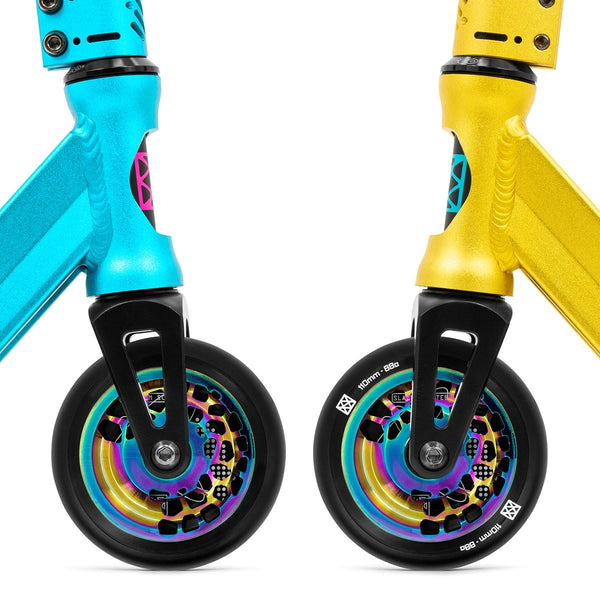 Slamm Neochrome 110mm Split Core Wheels - Pair - Neochrome - Skatewarehouse.co.uk