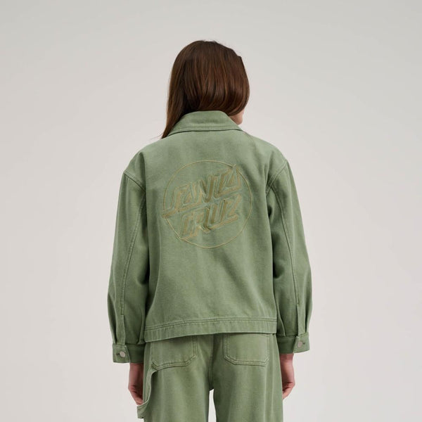 Santa Cruz Womens Jacket Asp Key Jacket - Pale Sage Wash - Skatewarehouse.co.uk