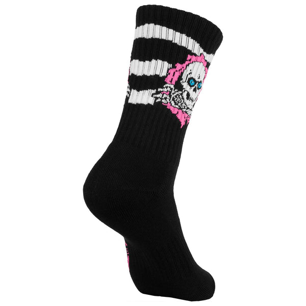Powell Peralta Ripper Cotton Socks Stripes Black / Pink