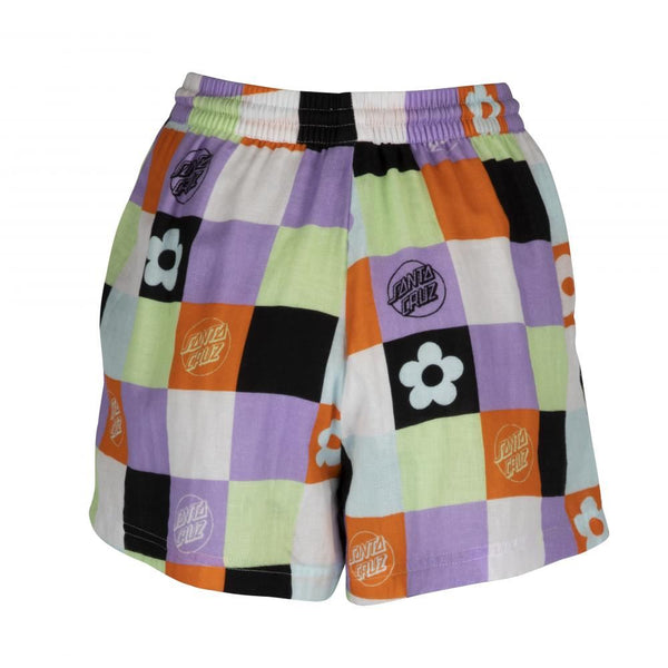 Santa Cruz Womens Shorts Patched Up Shorts - Patchwork Print - Skatewarehouse.co.uk